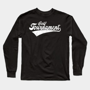 golf tournament retro style Long Sleeve T-Shirt